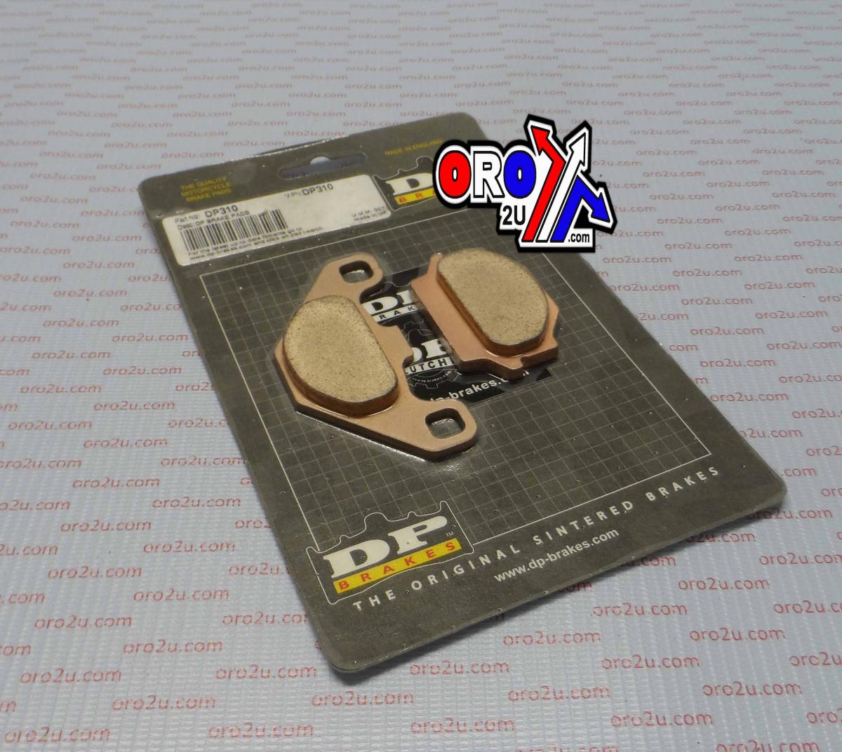 DP Brakes Brake Pads Sintered Dp Brakes, DP310 Hard 41-310.h.dp, 39-067