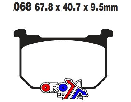 Sifam Brake Pads Sintered Metal, Sifam S1014n (ebc FA068HH )