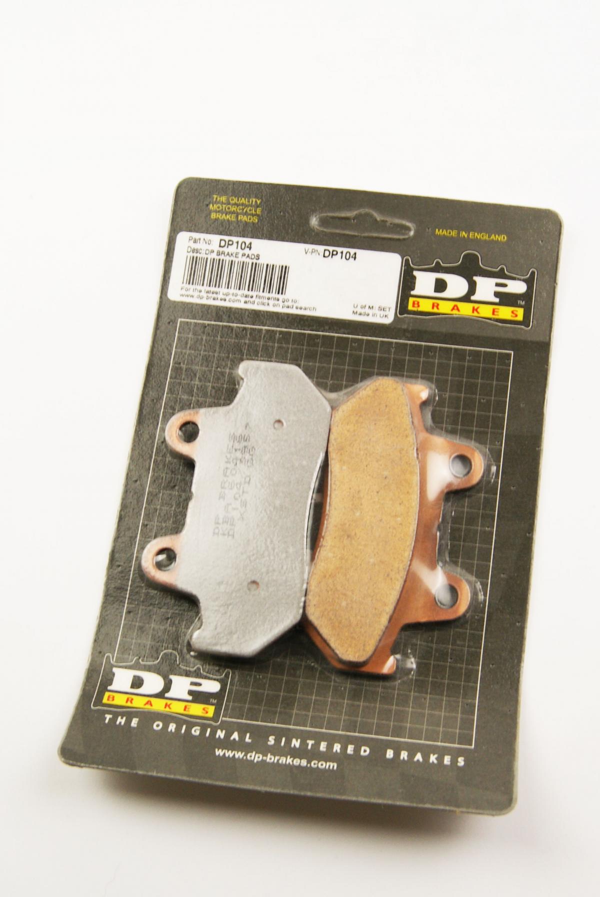 DP Brakes Brake Pads Sintered Dp Brakes, DP104 Premium 41-104.h.dp, 39-069/2