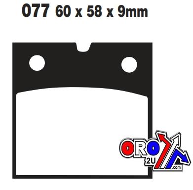 EBC Brake Pads Std Semi-metal, Ebc FA077, Bmw Moto Guzzi