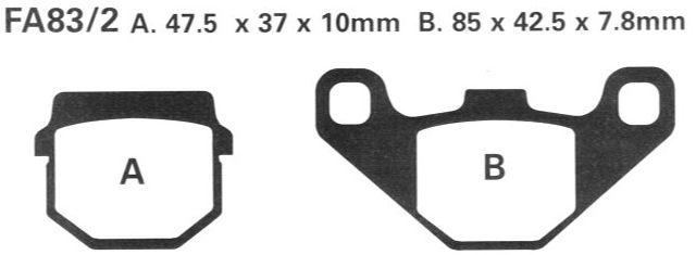 EBC Brake Pads Std FA83 Ebc