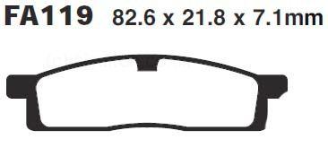 EBC Brake Pads Std FA119 Ebc