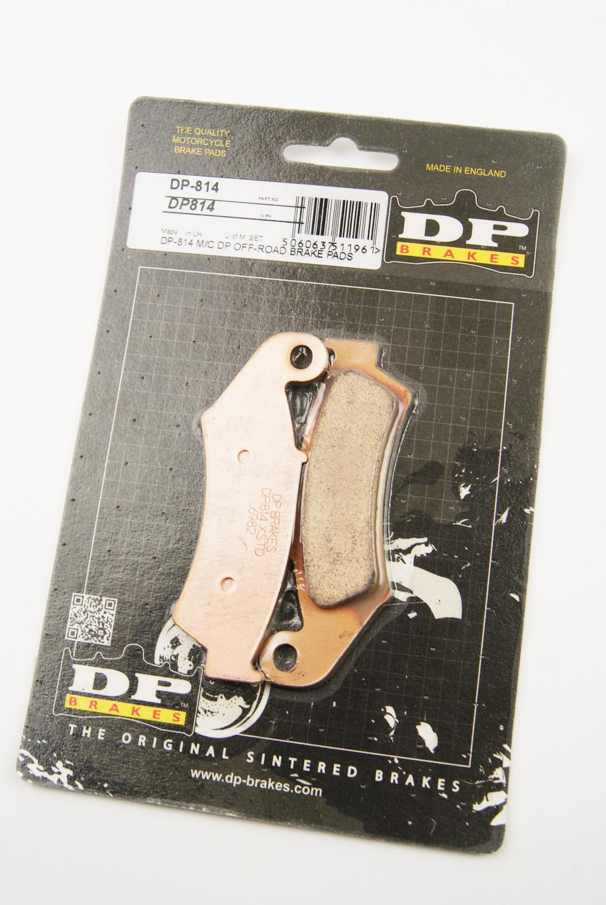 DP Brakes Brake Pads Sintered Dp Brakes, DP814 Premium 41-814.h.dp, 39-125