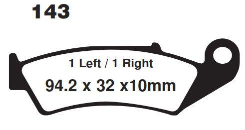 EBC Brake Pads Disc Ebc FA143