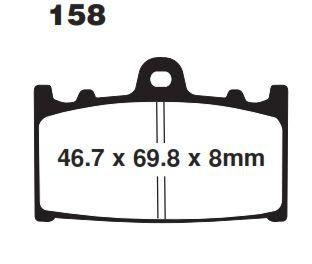 EBC Brake Pads Disc Ebc FA158