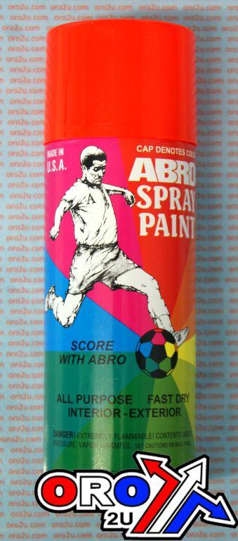 ABRO Spray Paint Fluorescent Orange, Abro 101