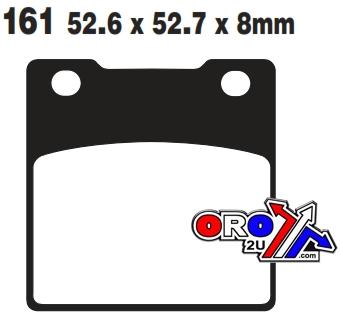 EBC Brake Pads Std Kevlar Organic, Ebc FA161 Semi-metal Black