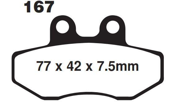 EBC Brake Pads Ebc FA167 Organic