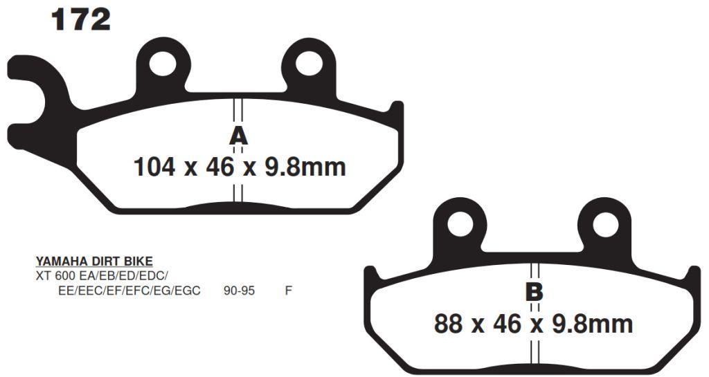 Sifam Brake Pads Disc Ebc FA172