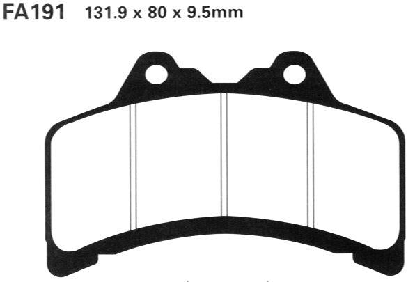 EBC Brake Pads FA191TT Ebc, 4bh-w0045-01-00