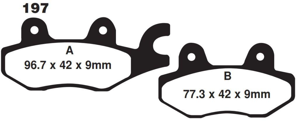 EBC Brake Pads Disc Ebc FA197