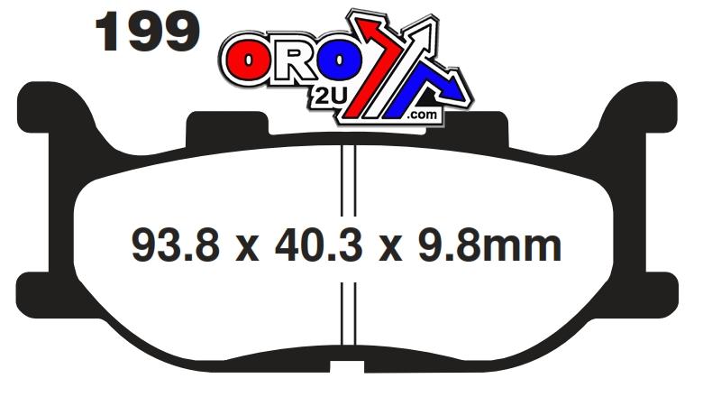 Sifam Brake Pads Sintered Metal, Sifam S1109n (FA199)