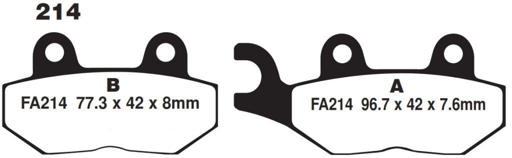 EBC Brake Pads Ebc FA214