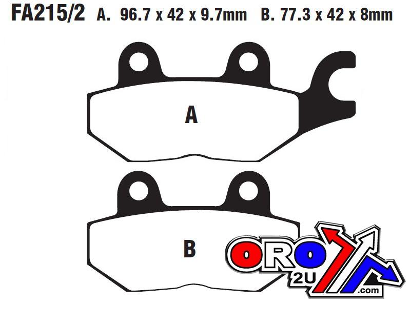 EBC Brake Pads FA215/2 Ebc, Ebcfa215/2hh