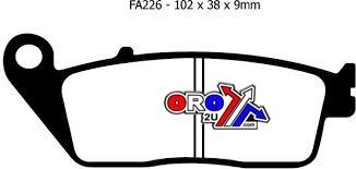 EBC Brake Pads Std Kevlar Organic, Ebc FA226 Black