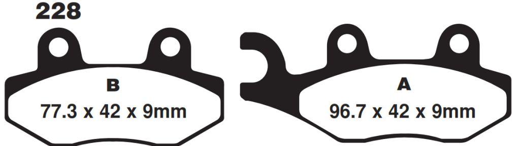 SIFAM BRAKE PADS SINTERED METAL, SIFAM S1040BN GOLD (FA228HH), VD340