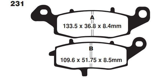 Sifam Brake Pads Sintered Metal, Sifam S1435n (FA231)