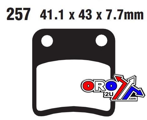 EBC Brake Pads Std Scooter Organic, Ebc SFA257