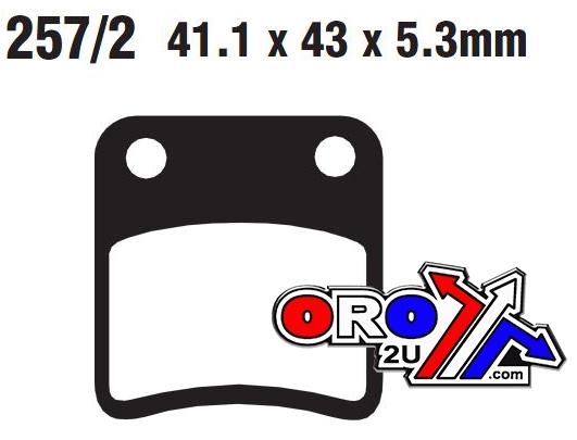 EBC Brake Pads SFA257/2 Ebc, Ebc SFA257/2, 06436 Mct 006