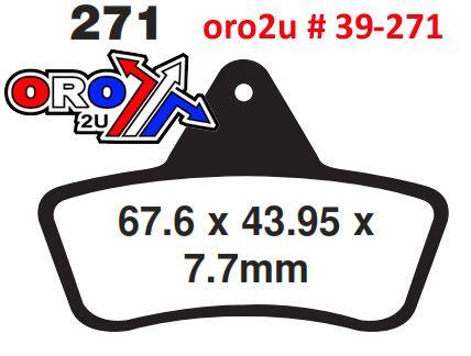 EBC Brake Pads Semi-metal Tt, FA271TT Ebc