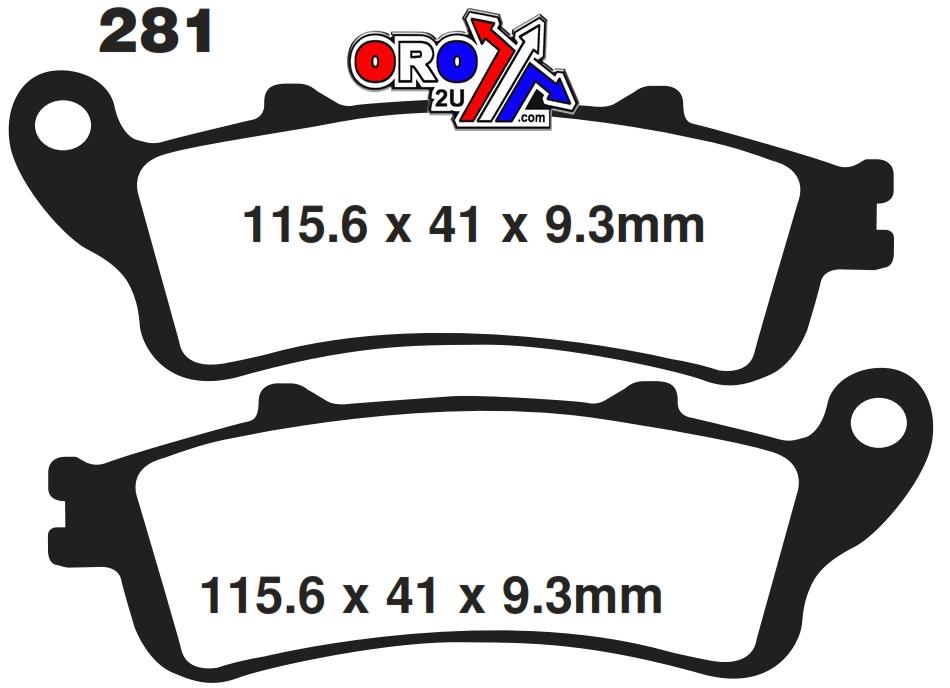Sifam Brake Pads Sintered Metal, Sifam S1165n (FA281, VD165)