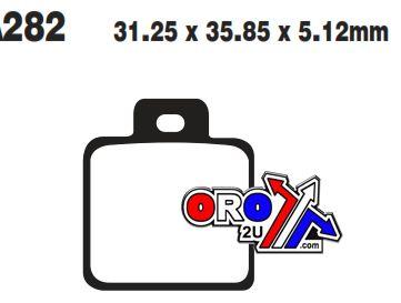 EBC Brake Pads Sintered Metal, Ebc FA282R