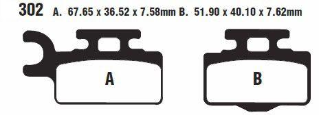EBC Brake Pads Std Ebc FA302 FA302TT
