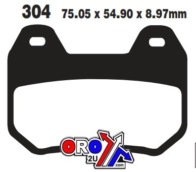 Sifam Brake Pads Sintered Metal Gold, Sifam S1972n (ebc FA304HH), 39-304