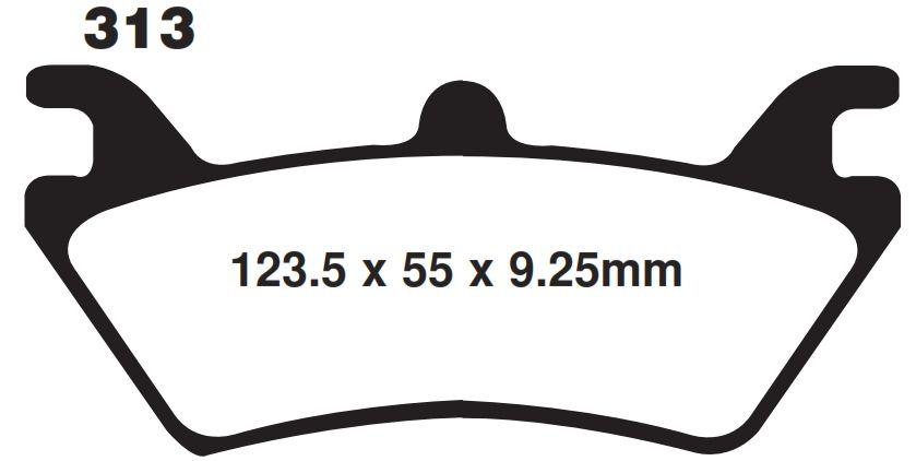 EBC Brake Pads Sintered Metal Gold, FA313R Ebc