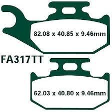 EBC Brake Pads Std FA317TT Ebc, Front Right Hand Side