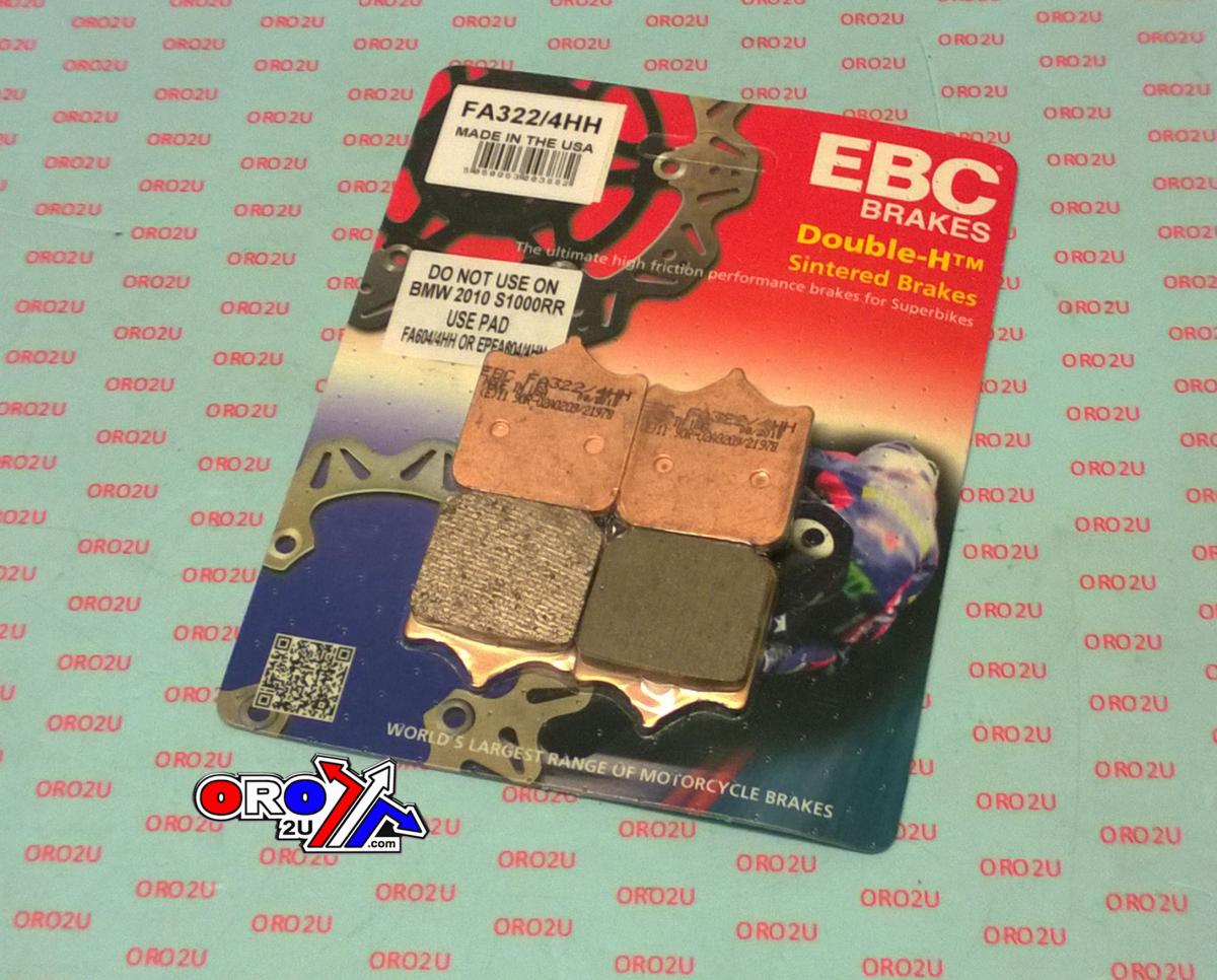EBC Brake Pads Sintered Metal, Ebc FA322HH Set/4 Pcs