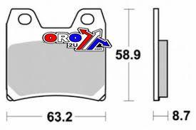 SIFAM BRAKE PADS DISC SINTERED METAL, SIFAM S1268N (EBC FA348HH)