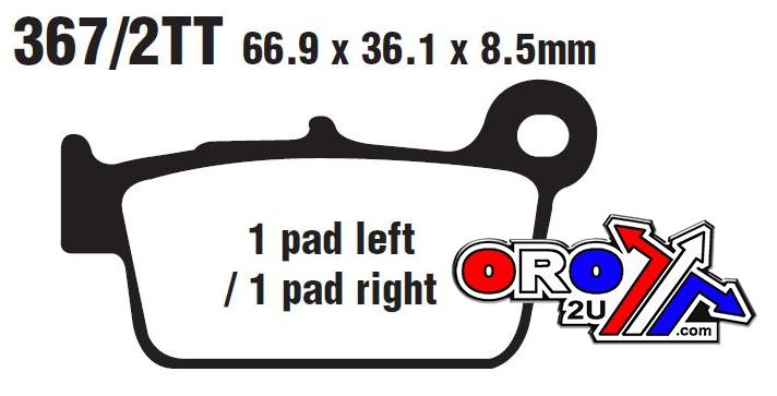 EBC Brake Pads FA367/2tt Ebc, Ebc FA367/2tt