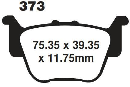 EBC Brake Pads Sintered Metal Hard, Ebc FA373R R-pads