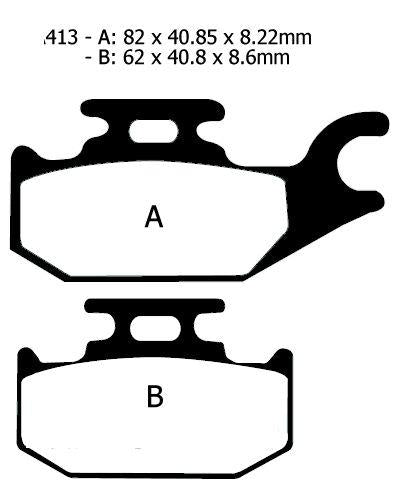 EBC Brake Pads Sintered FA413R Ebc