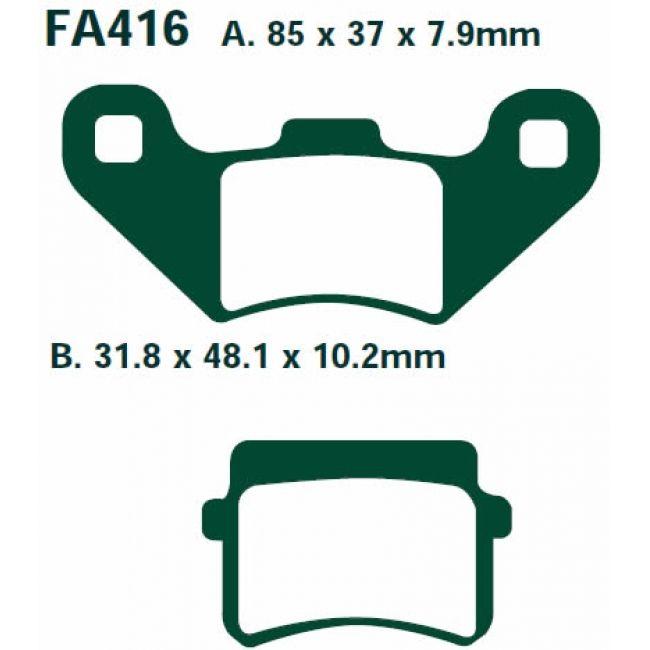 EBC Brake Pads FA416TT Ebc
