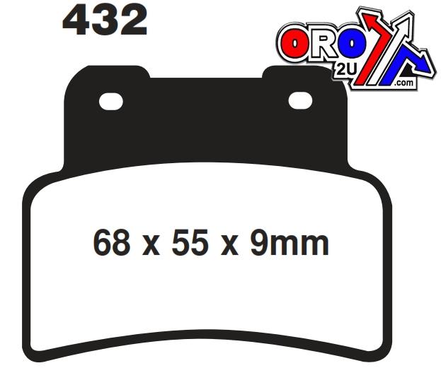 EBC Brake Pads Kevlar Organic, Ebc FA432