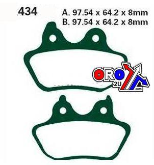 EBC Brake Pads Sintered Metal, Ebc FA434HH Harley Davidson