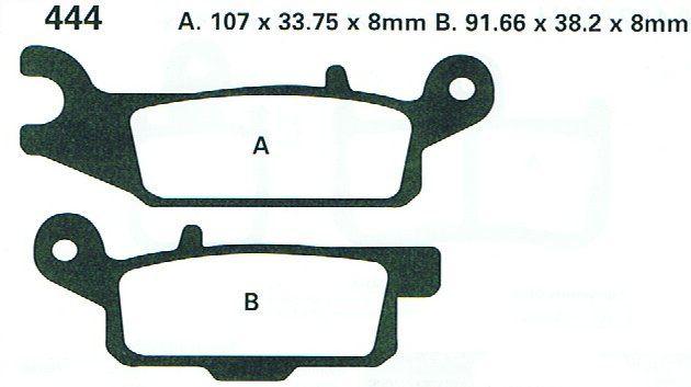 EBC Brake Pads Sintered Metal, Ebc FA444R
