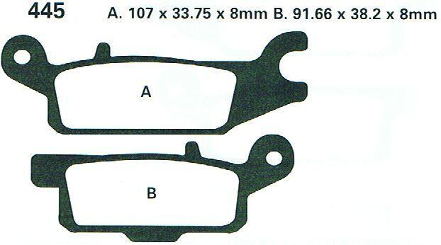 EBC Brake Pads Sintered Metal, Ebc FA445R