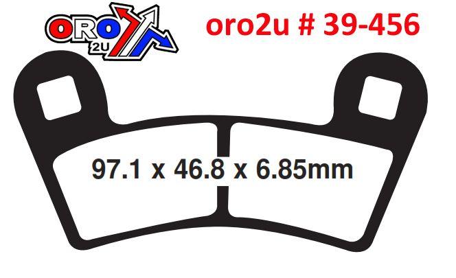 EBC Brake Pads Sintered Metal, Ebc FA456R, 39-456