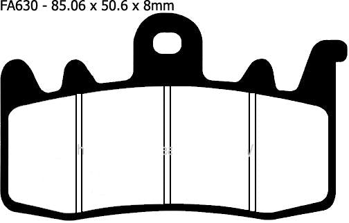 EBC Brake Pads Sintered Metal, Ebc FA630HH Gold, 39-630