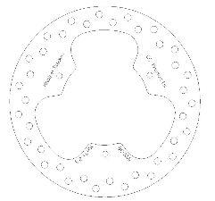 CC Products Disc Brake Front YZ80 85 Round, Cross-center Products 5100-36