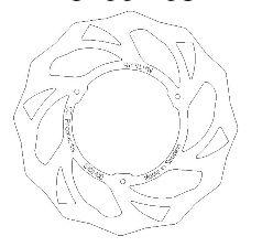 CC Products Disc Brake Front KTM 65 Round, Cross-center Product 5100-108