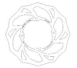 CC Products Disc Brake Front KTM85 Round, Cross-center Product 5100-118