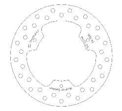 CC Products Disc Brake Front RM80 85 Round, Cross-center Product 5100-46