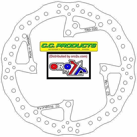 CC Products Disc Brake Front Sherco 13-on, Cross-center Product 5100-228