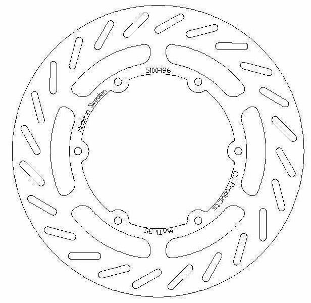 CC Products Disc Brake Front KTM 89-91, Cross-center Product 5100-196