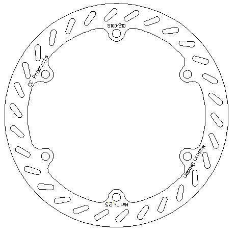 CC Products Disc Brake Front TM85 05-on Cc, Cross-center Product 5100-210