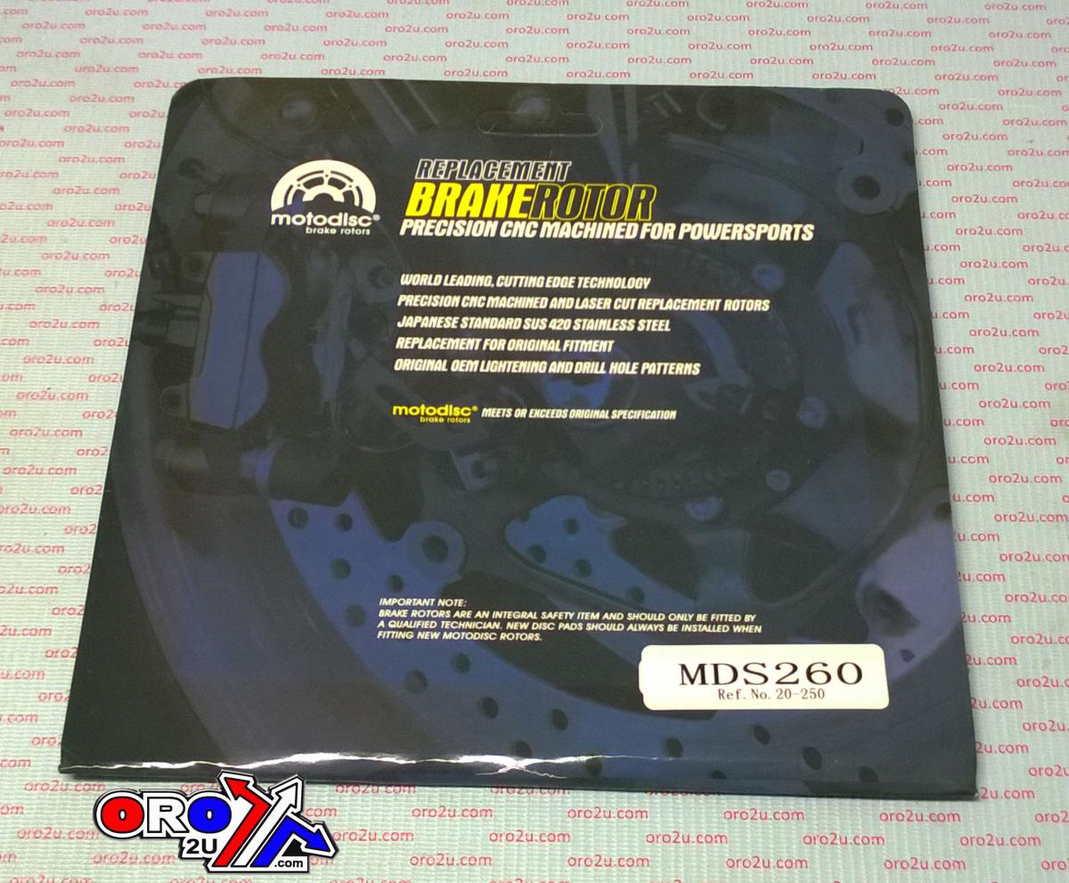 MTX Parts Disc Brake Rear Transalp 600 Xlv 650 Transalp 2000-2007 MDS260 20-250